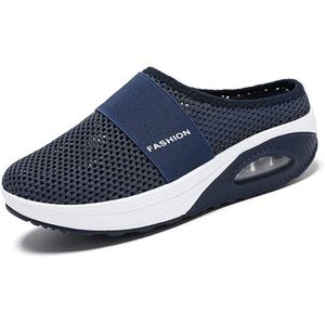 Air Cushion Slip On Orthopedic Walking Shoes with Arch Support Knit Casual Size7